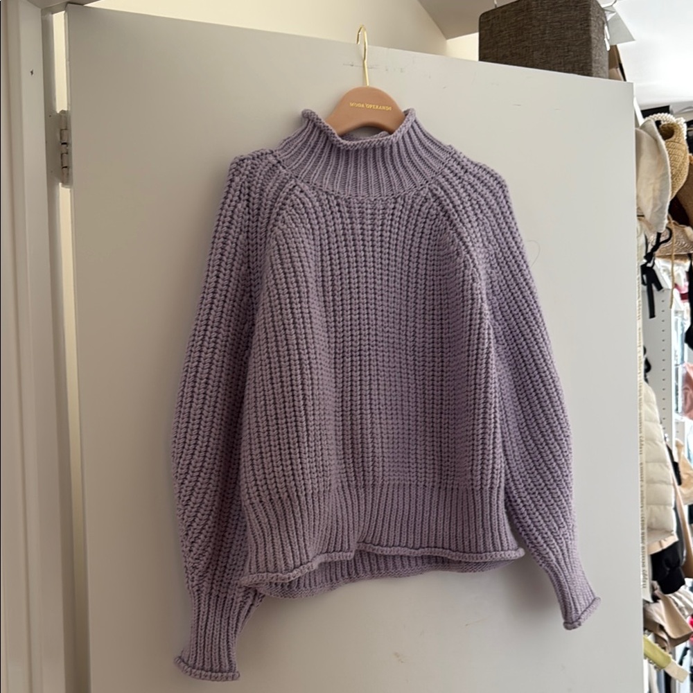 Lavender Knit Sweater h and m